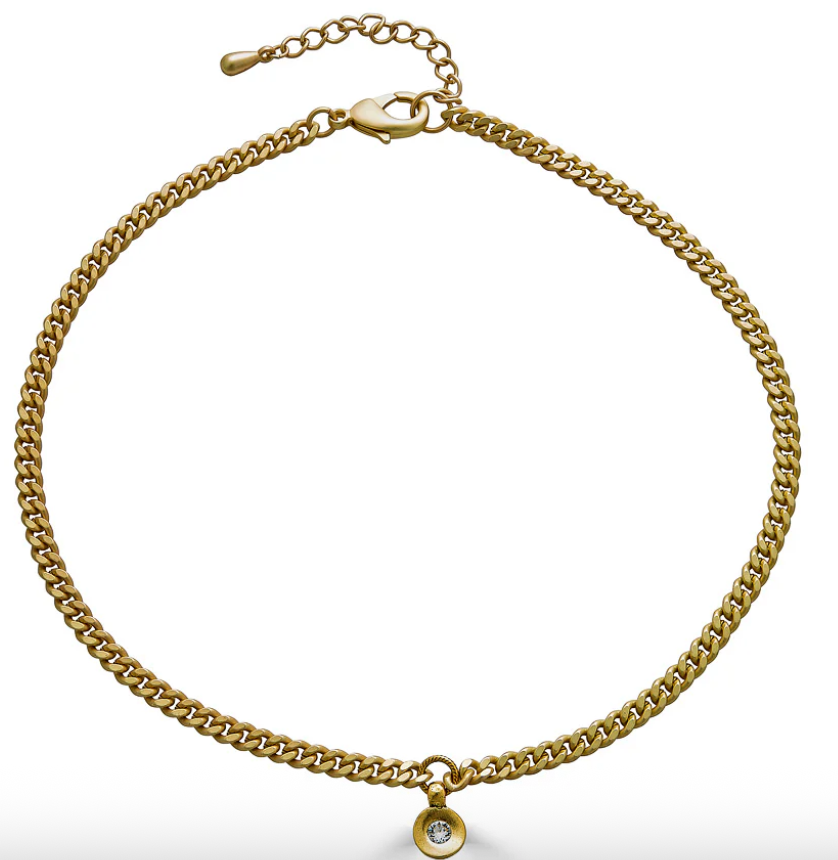 Small Modern Crystal Necklace