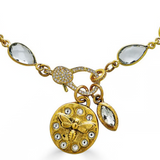 Crystal Bee Pendant Bracelet