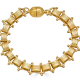 Thick Gold Paperclip Bracelet
