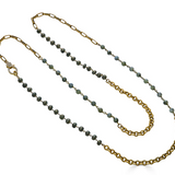 Matte Gold Book Chain Necklace