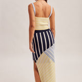 Colorblock Mini Skirt