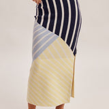 Colorblock Mini Skirt