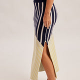 Colorblock Mini Skirt