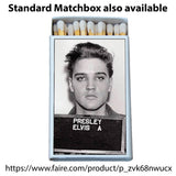 Matches • Celebrity Mug Shot Wooden Matchbox • Home Decor
