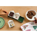 Glitzmas Christmas Dipping Dish W/ Tray Set