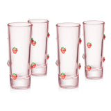 Strawberry Icon Blush Shooters, Set of 4