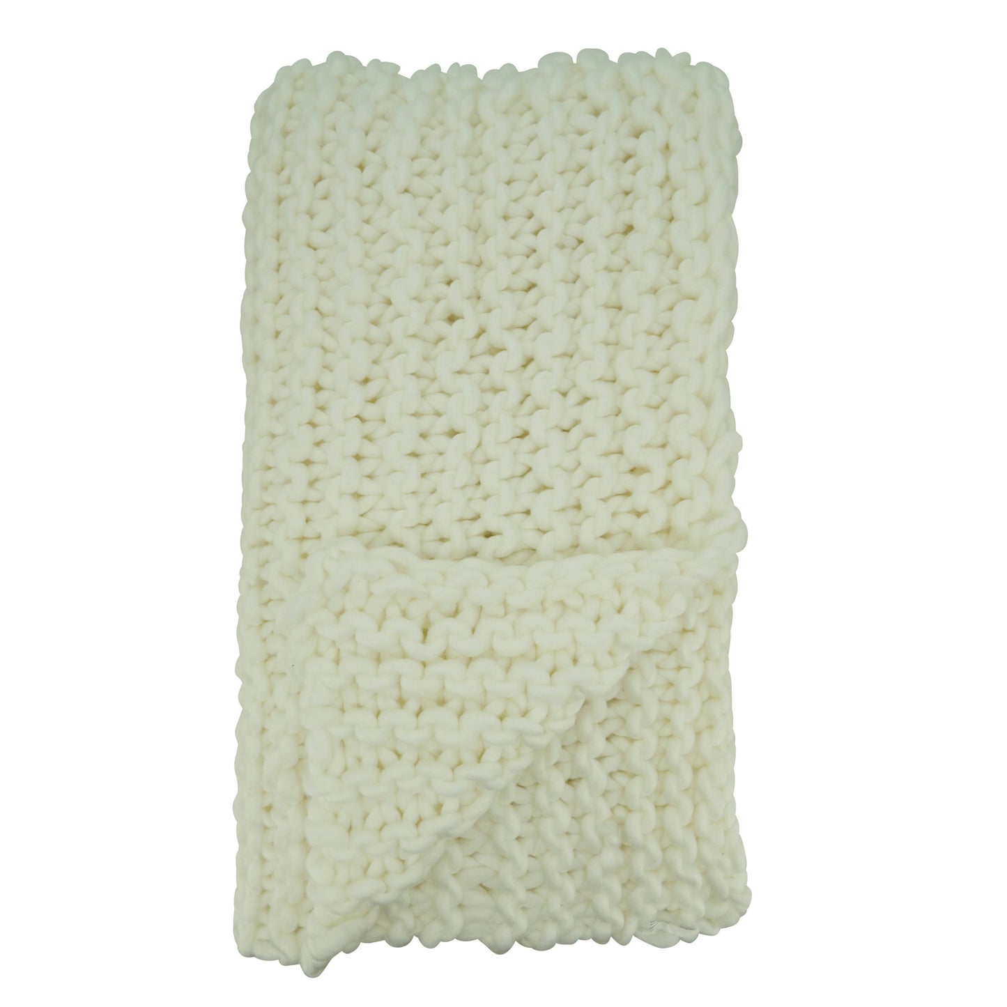 Vintage Style Chunky Knit Throw