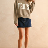 "PARIS" Beige Sweater
