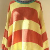 Bold Stripe Knit Pullover