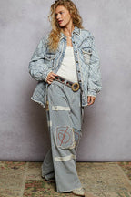 Lace Paneled Jacket