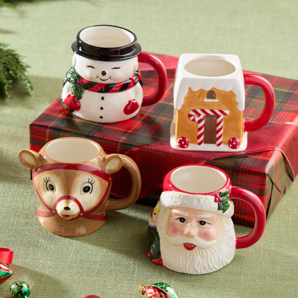 Santa's Retro Christmas Mug