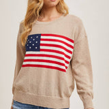 American Flag Knit Sweater