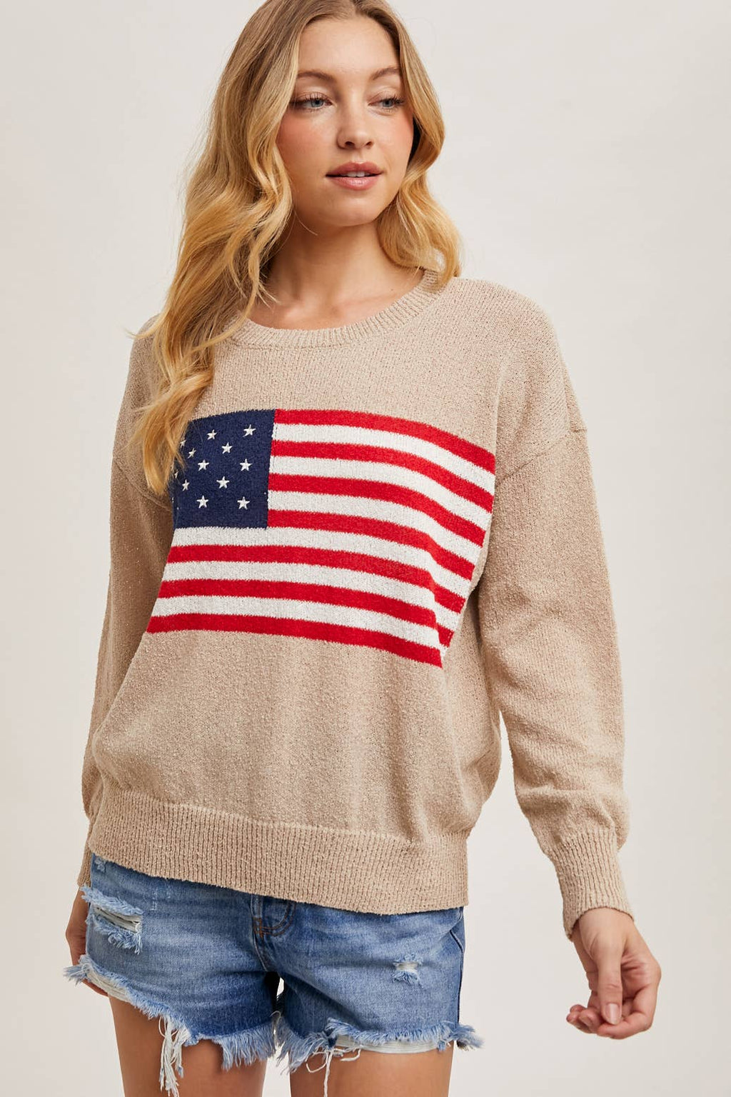 American Flag Knit Sweater