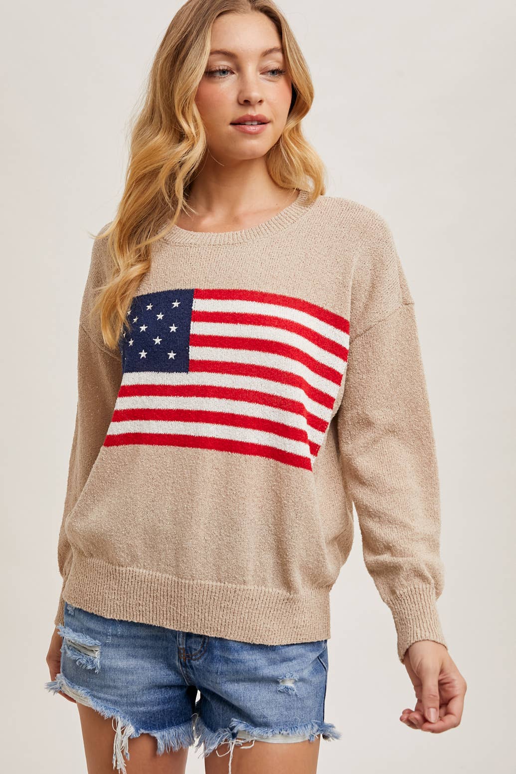 American Flag Knit Sweater