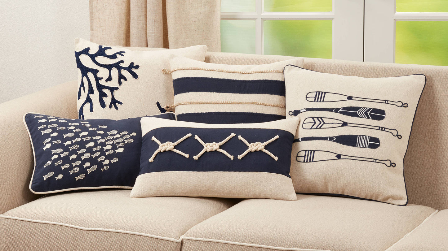 Coral Design Throw Pillow