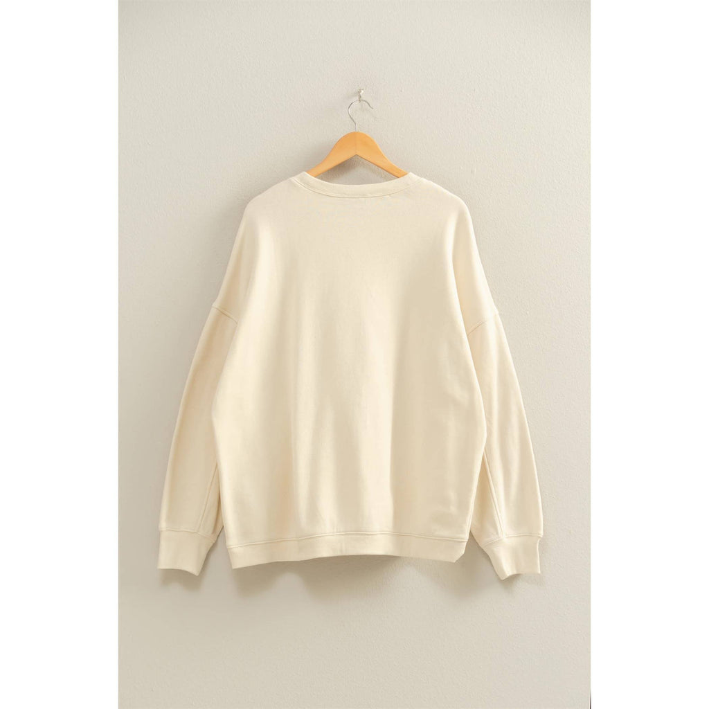 Oversized Crew Neck Sweatshirt