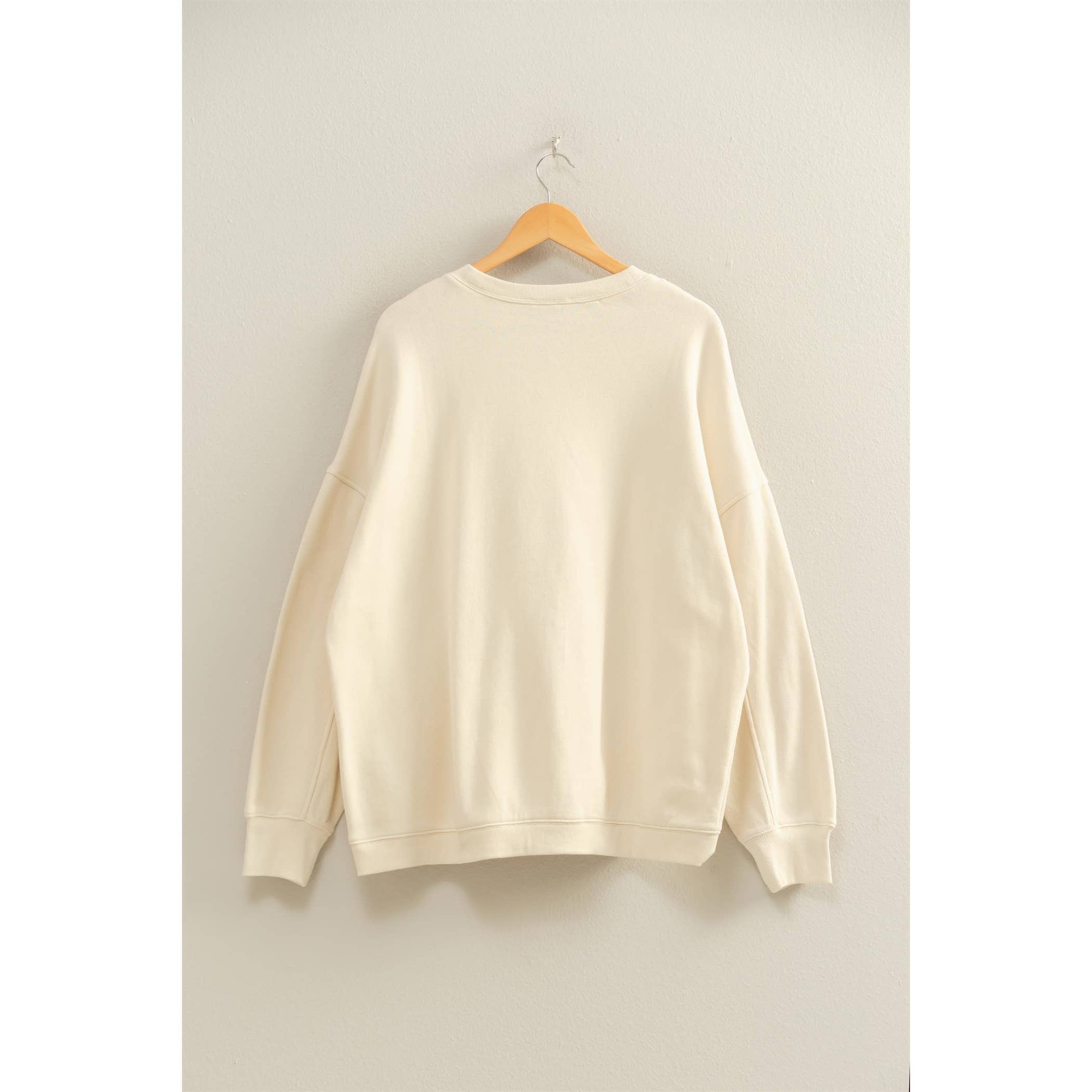 Oversized Crew Neck Sweatshirt