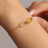 Esme 18K Gold Non-Tarnish Link Chain Bracelet