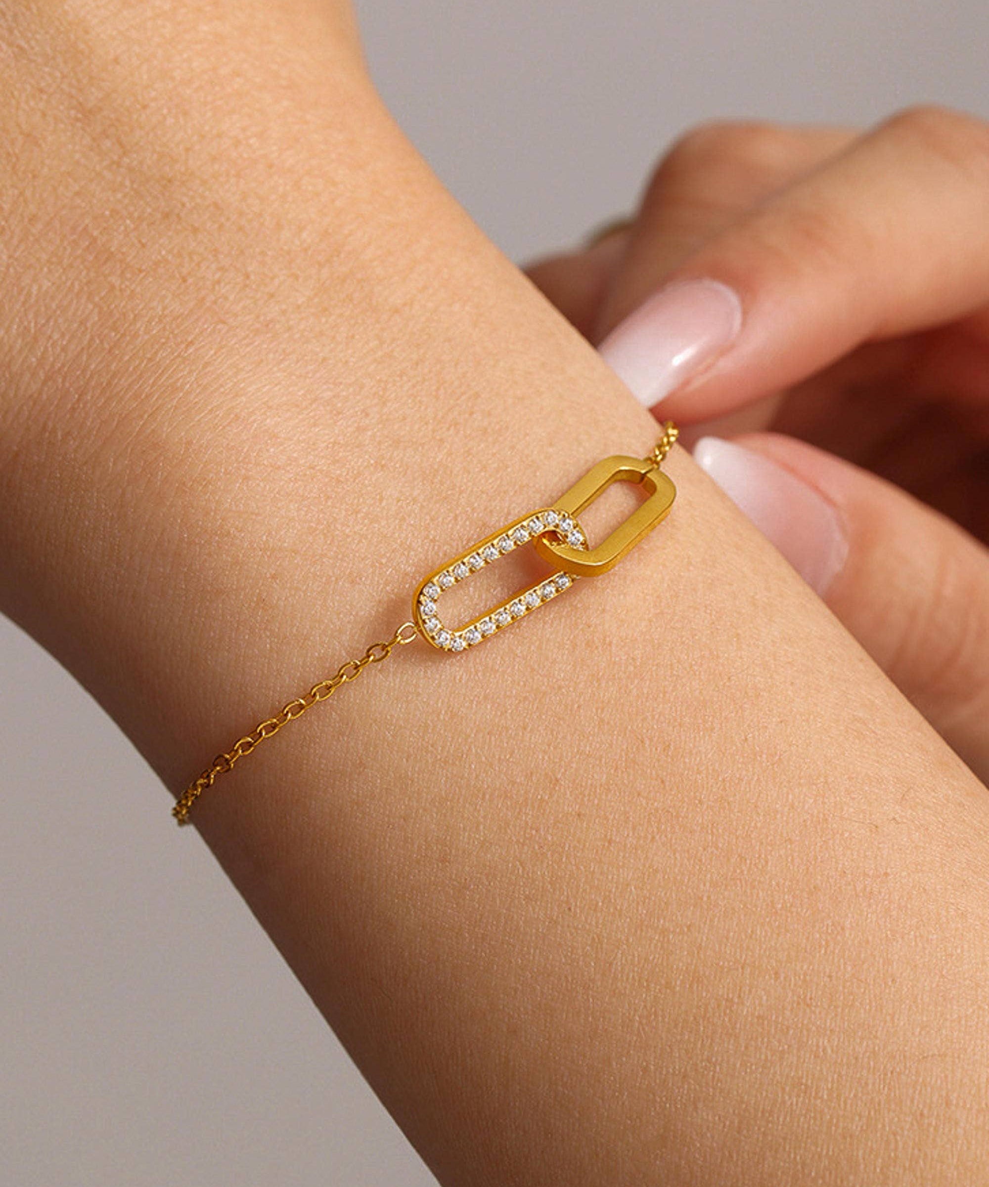 Esme 18K Gold Non-Tarnish Link Chain Bracelet