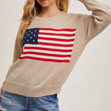 American Flag Knit Sweater