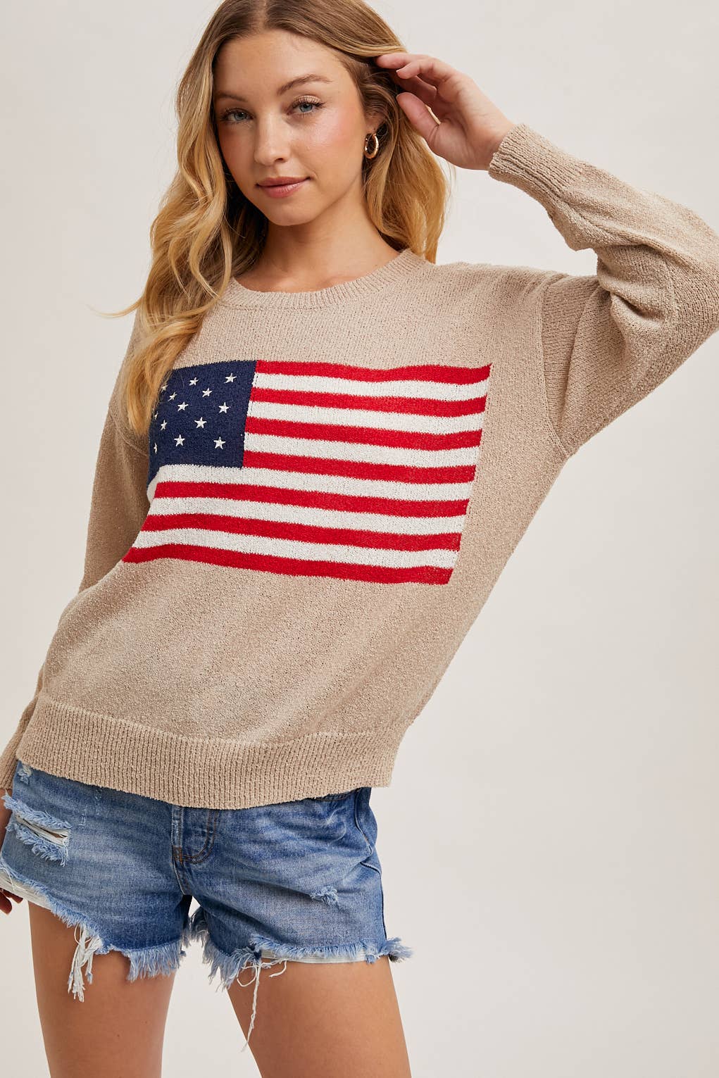American Flag Knit Sweater