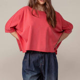 Vintage Washed Relaxed Crop Top