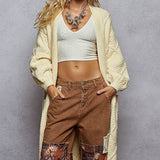Long Sleeve Open Sweater Cardigan