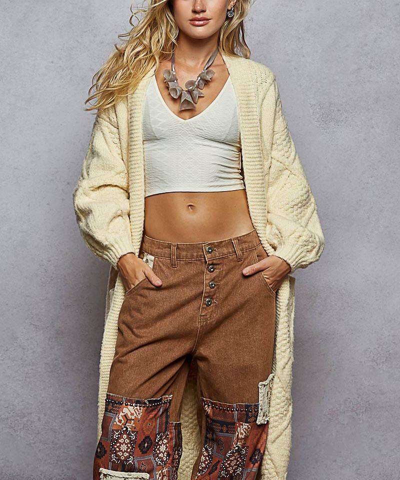 Long Sleeve Open Sweater Cardigan