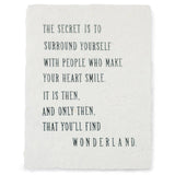 "The Secret Is" (Alice In Wonderland) Handmade Paper Print