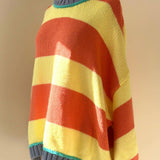 Bold Stripe Knit Pullover
