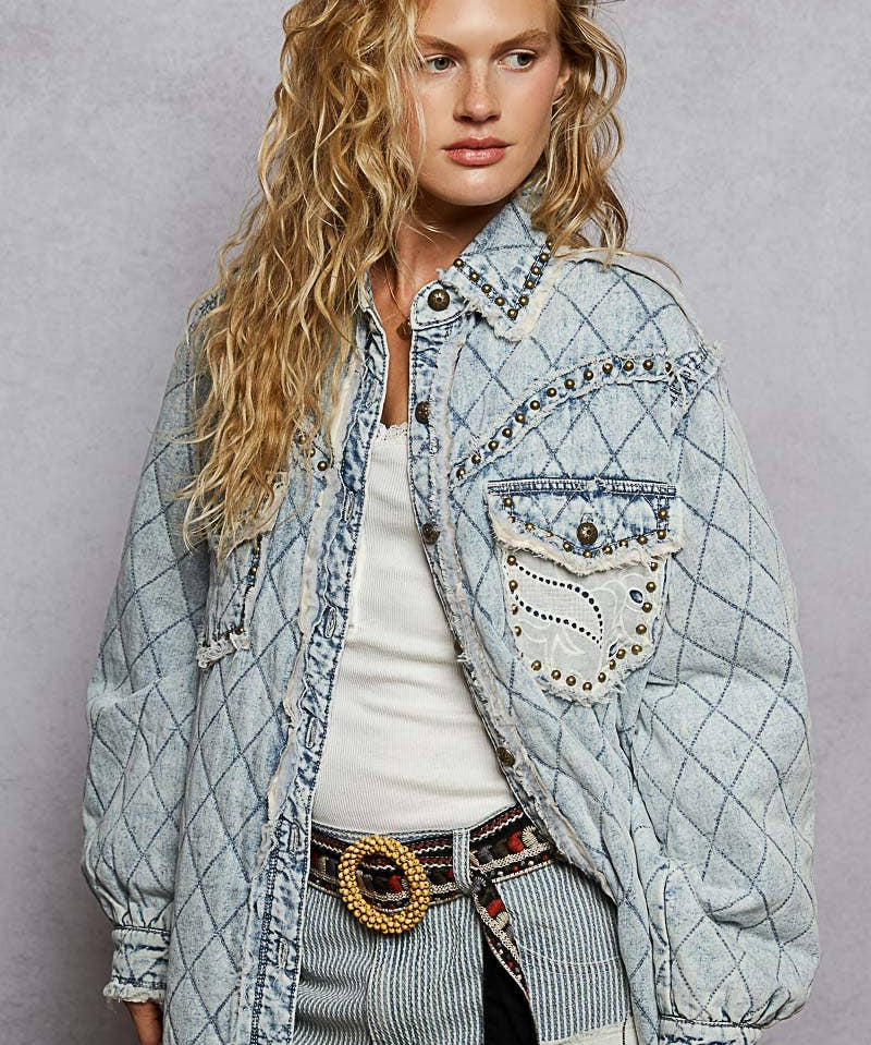 Lace Paneled Jacket