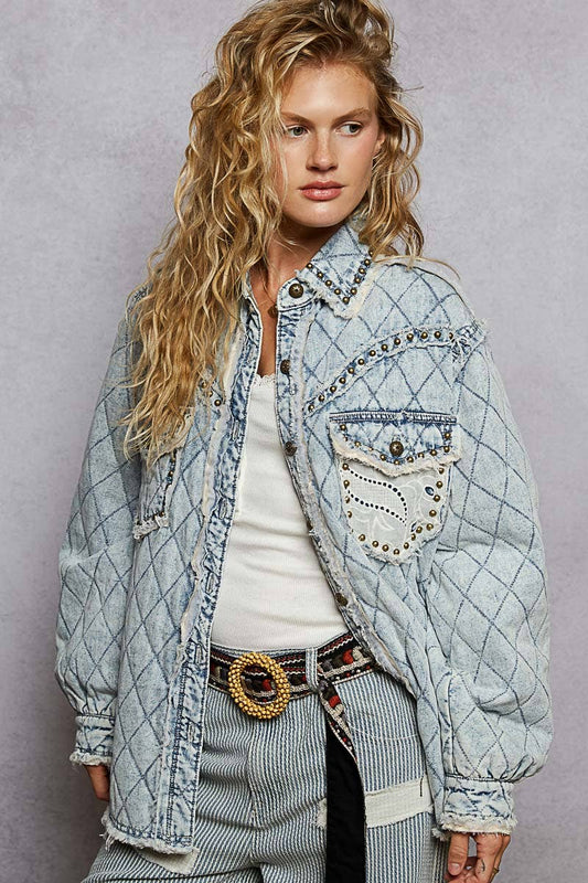 Lace Paneled Jacket