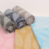 Turkish Cotton Towel with Whale Motif – Spa, Bath or Travel