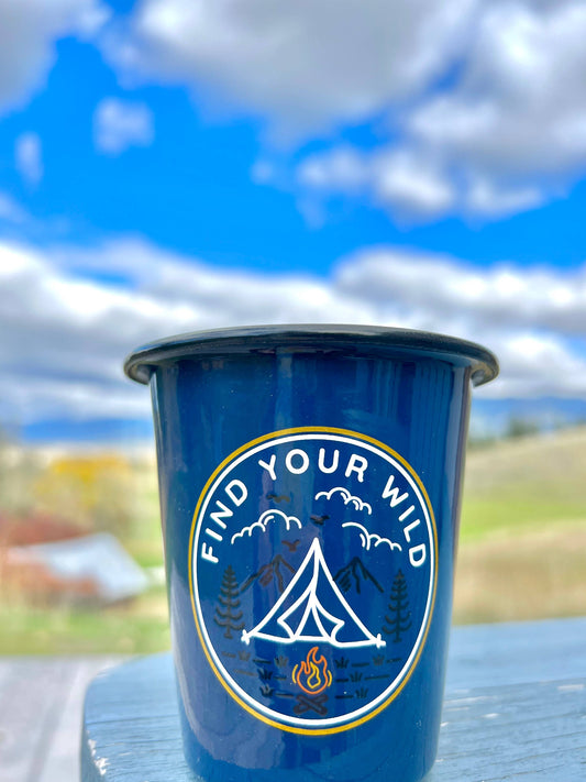 "Find Your Wild" Enamel Reusable Candle