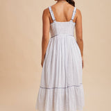 Embroidered Maxi Dress