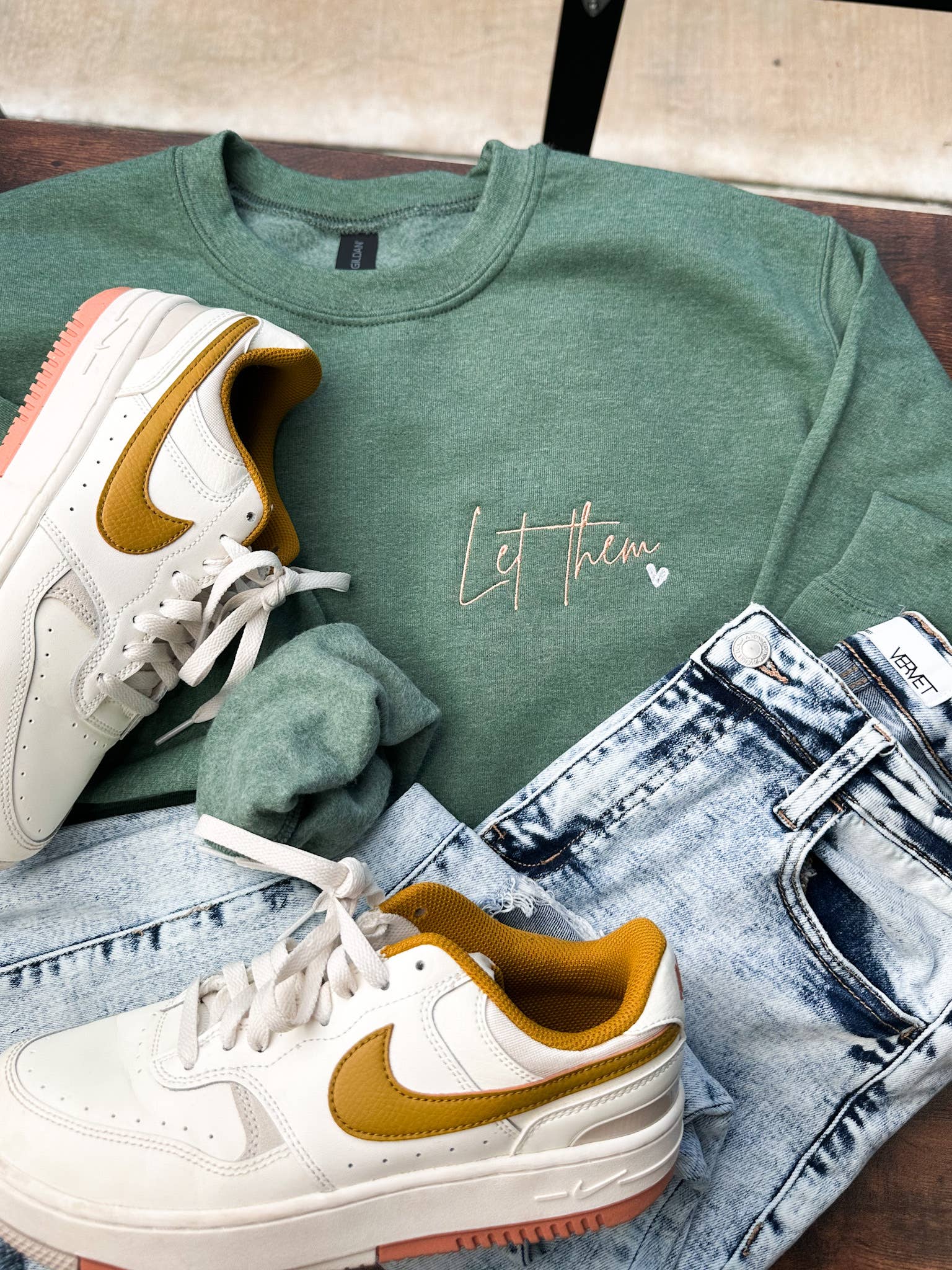 "Let Them" Embroidered Sweatshirt