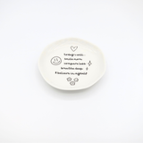Round Trinket Tray Today I Will Smile More