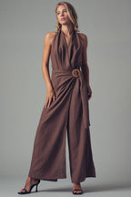 Halter Wide-Leg Jumpsuit
