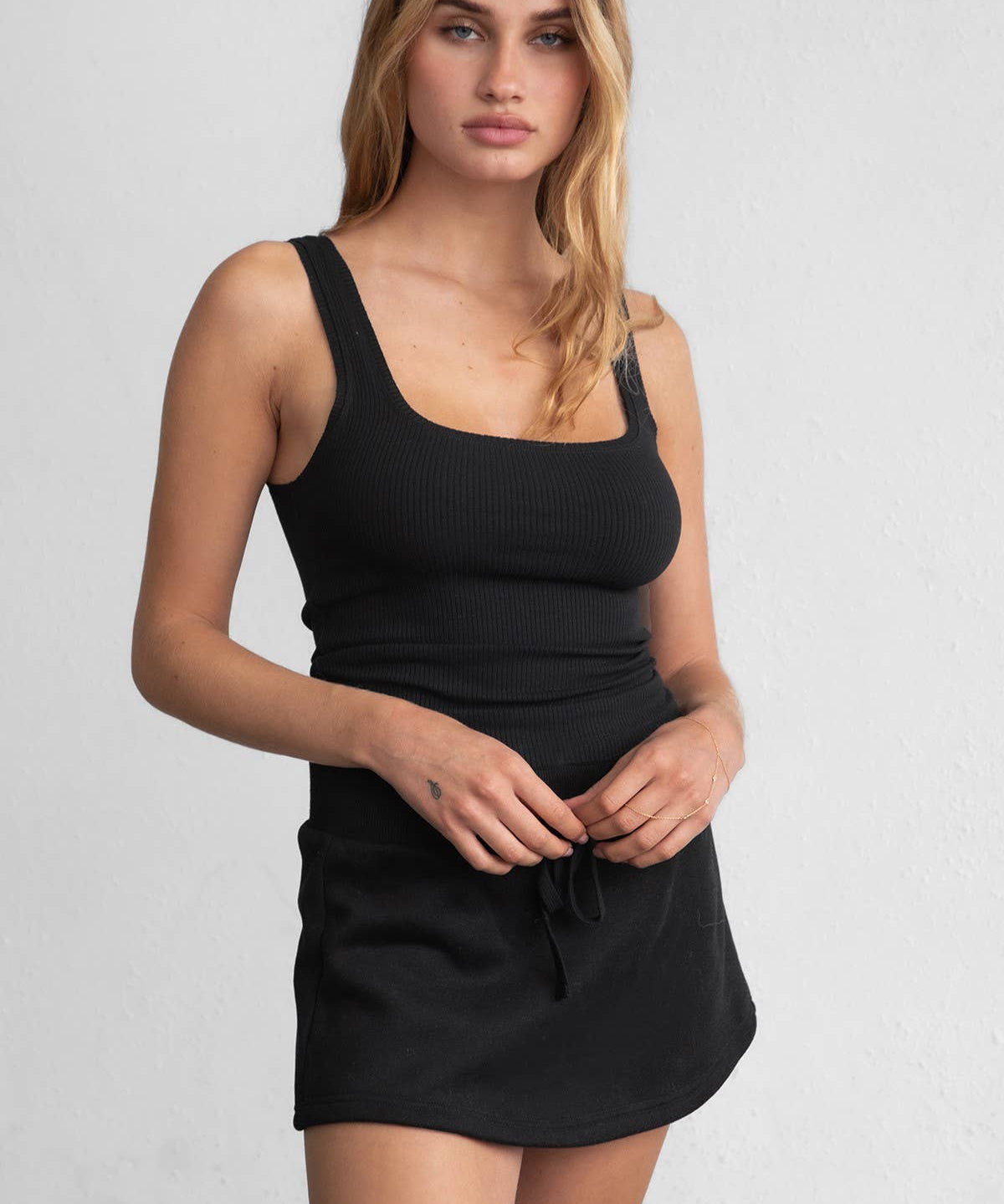 SOMI Core Basic Lounge Rib Jersey Muscle Tee Tank Top