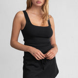 SOMI Core Basic Lounge Rib Jersey Muscle Tee Tank Top