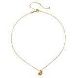 Lotus & Pink Tourmaline Necklace
