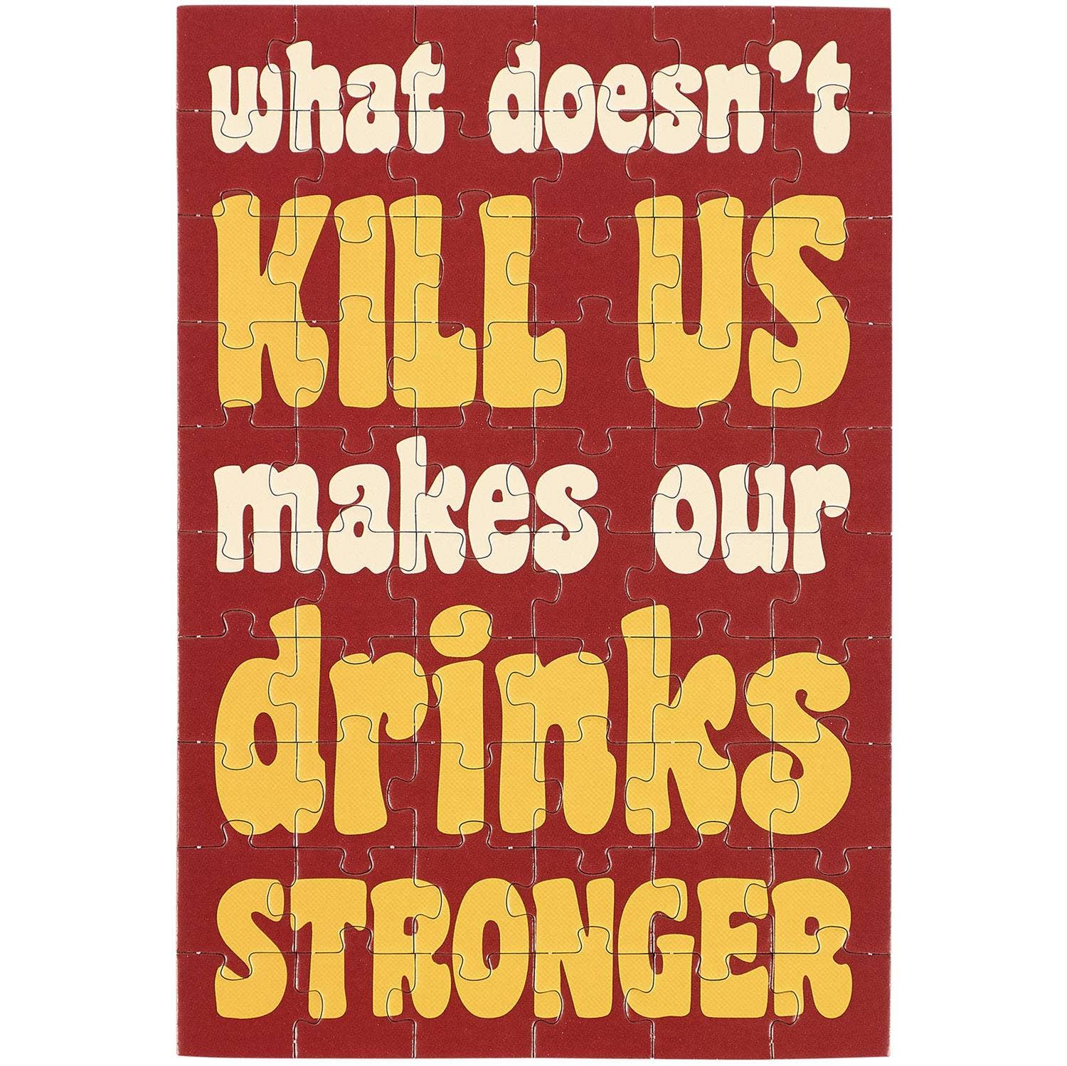 Drinks Stronger Puzzle Card