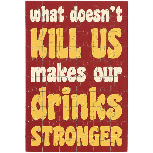 Drinks Stronger Puzzle Card