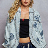 Vintage Embroidered Denim Jacket