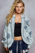 Vintage Embroidered Denim Jacket