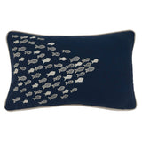 Throw Pillow With School O'Fish