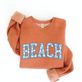 BEACH WITH PATTERN Graphic Sweatshirt
