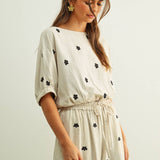 T7423   BOAT NECK CROP TOP