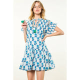 Tassel Tie Floral Dress