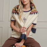 Fair Isle Pattern Knit Sweater - RSW1124